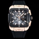 Hublot Watches for Sale Square Bang Unico  Black Steel Case Watch